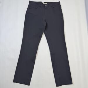 MEC Pants Mens 32x32 Gray Microfiber Chino Straight Leg 5 Pocket Casual Outdoor